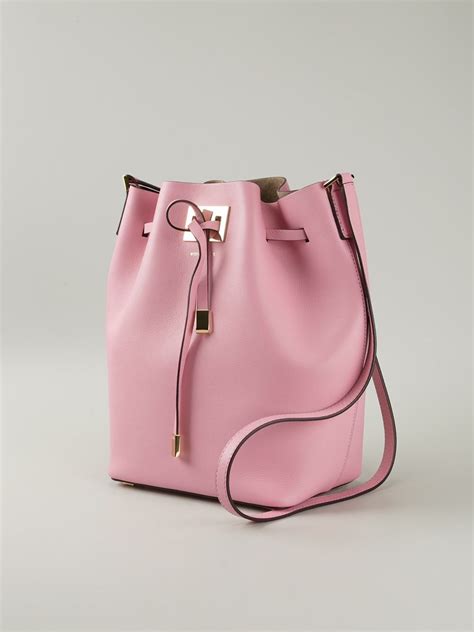 michael kors pink bucket bag|Michael Kors bucket bag outlet.